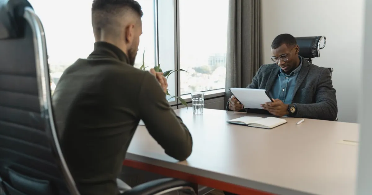 面接に備えるプロフェッショナル