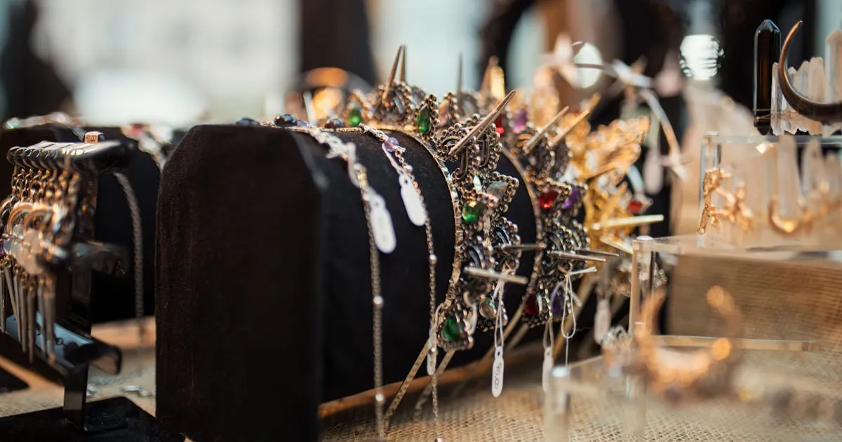 国内ジュエリー市場の豊かな展示