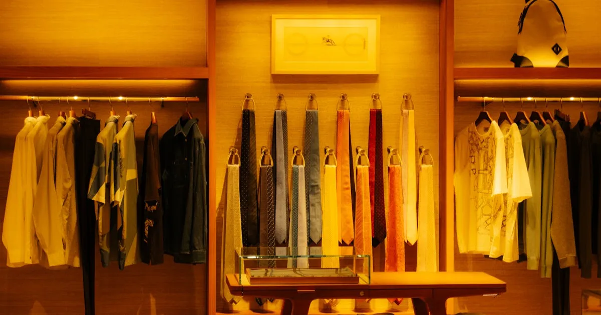 開店準備中のラグジュアリーブティック