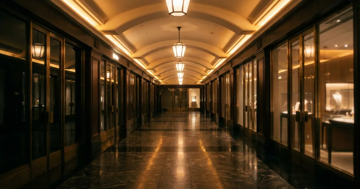 活気ある心斎橋のラグジュアリーショッピングエリア